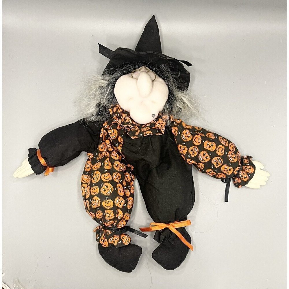 Vintage Halloween Witch Doll 1992 Joelson Industries Fall Decoration Plush